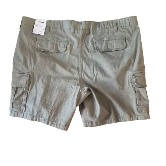 Sonoma Men's Olive Green Cotton /Spandex Cargo Shorts NEW NWT - Picture 7 of 10